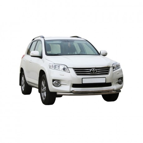 Защита переднего бампера «Труба двойная» (d63,5) для Toyota RAV4 (2010-2013)(Окрашенное) купить недорого с доставкой в Канск