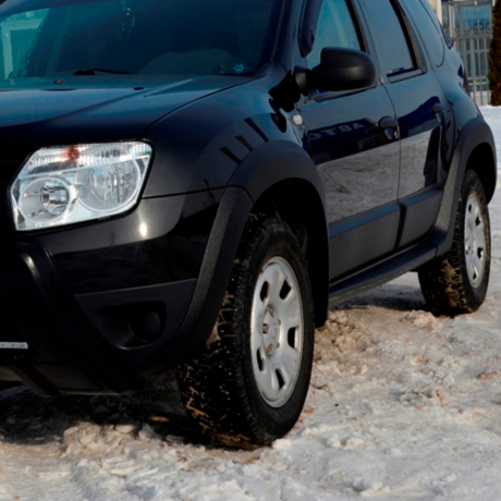Молдинги дверей №2 "КАРТ" для Renault Duster дорестайлинг до 2015 г.в. (без комплектации) купить недорого с доставкой в Канск