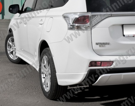 Диффузор заднего бампера "Broomer Design" для Mitsubishi Outlander (3rd generation)(2012-2014) купить недорого с доставкой в Канск