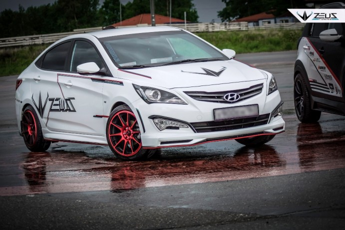 Аэродинамический обвес "ZEUS" Hyundai Solaris 2015-н.в. Рестайлинг купить недорого с доставкой в Канск