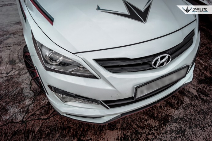 Аэродинамический обвес "ZEUS" Hyundai Solaris 2015-н.в. Рестайлинг купить недорого с доставкой в Канск