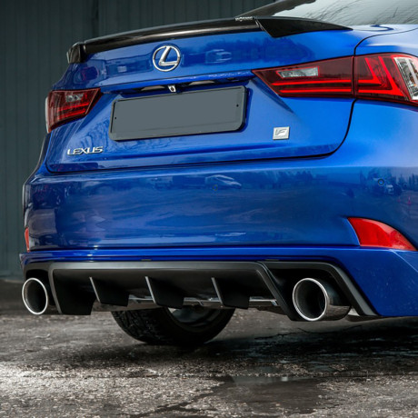 Диффузор заднего бампера №1 (с килями) для Lexus IS III (с 2013-2022) купить недорого с доставкой в Канск