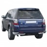 Защита заднего бампера «Уголки двойные» (d63.5) для Land Rover Freelander 2 (2012-2014)(Окрашенное) купить недорого с доставкой в Канск