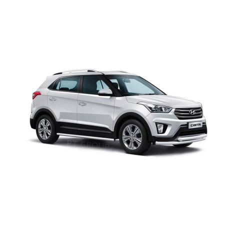 Защита порогов вогнутые d63мм (НПС) HYUNDAI Creta (2016-н.в.) купить недорого с доставкой в Канск