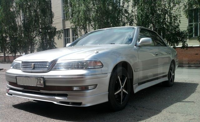 Накладка на передний бампер (сток) Toyota Mark II (100) Рестайлинг купить недорого с доставкой в Канск