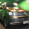 Защита радиатора "Standart" Volkswagen T6 Transporter, Multivan,Caravelle (2015-2020) низ, чёрная купить недорого с доставкой в Канск