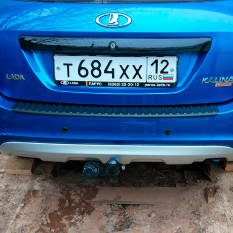 защитная накладка на задний бампер l@da K@LIN@, l@da gr@nt@ fl, универсал купить недорого с доставкой в Канск