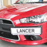 Рамка под номер на передний бампер (текстурный пластик) для Mitsubishi Lancer X (2010-2016) купить недорого с доставкой в Канск