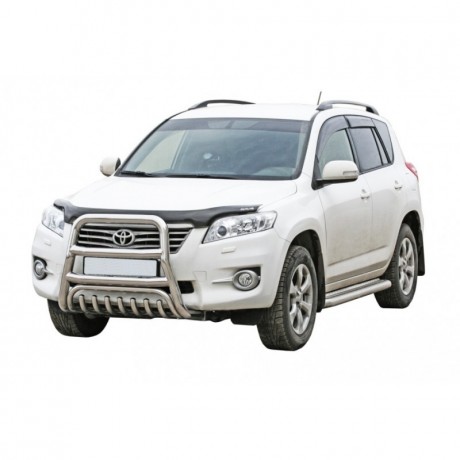 Защита порогов с алюминиевым листом (d63,5) для Toyota RAV4 (2006-2012)(Окрашенное) купить недорого с доставкой в Канск