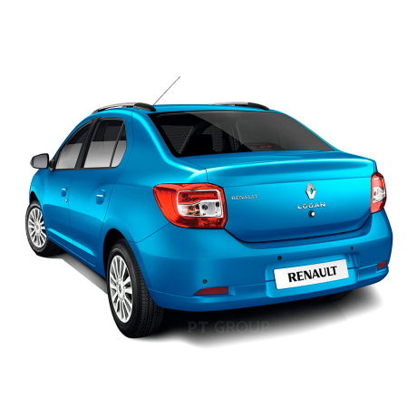Рейлинги (Серебристый Муар) "Комфорт" Renault Logan (2014-н.в.) купить недорого с доставкой в Канск