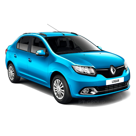 Рейлинги (Серебристый Муар) "Комфорт" Renault Logan (2014-н.в.) купить недорого с доставкой в Канск