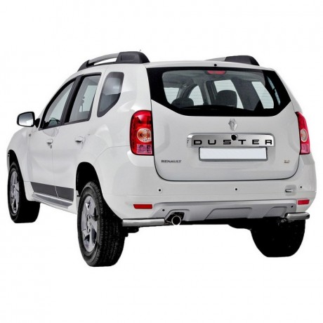 Защита заднего бампера «Уголки» (d63,5) для Renault Duster (2011-2015)(Окрашенное) купить недорого с доставкой в Канск