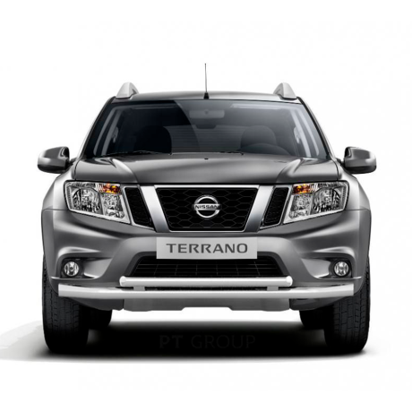 Защита переднего бампера двойная d63/51мм (НПС) RENAULT Duster 2016-/ NISSAN Terrano 2014- купить недорого с доставкой в Канск
