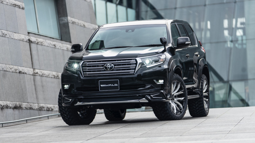 Накладка на передний бампер "Wald" для Toyota Land Cruiser Prado 150 (2017-н.в.) купить недорого с доставкой в Канск