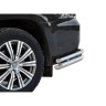 Защита заднего бампера «Уголки двойные» (d76\51) для Lexus LX 450d (2016-н.в)(Нерж. Сталь) купить недорого с доставкой в Канск