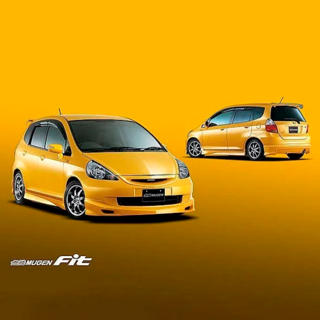 Комплект накладок и порогов "Mugen" для Honda Fit GD Рестайлинг купить недорого с доставкой в Канск