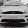 Защита радиатора "Standart" Ford Focus I рестайлинг (2001-2005) чёрная купить недорого с доставкой в Канск