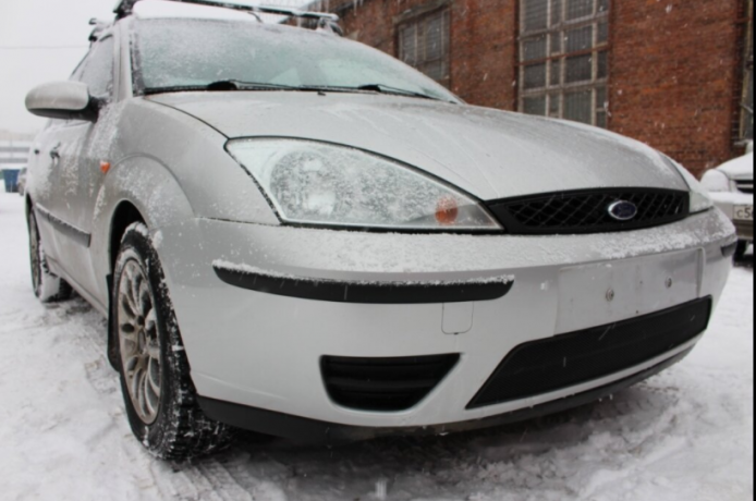Защита радиатора "Standart" Ford Focus I рестайлинг (2001-2005) чёрная купить недорого с доставкой в Канск