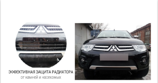 Защита радиатора "Standart" Ford Focus I рестайлинг (2001-2005) чёрная купить недорого с доставкой в Канск