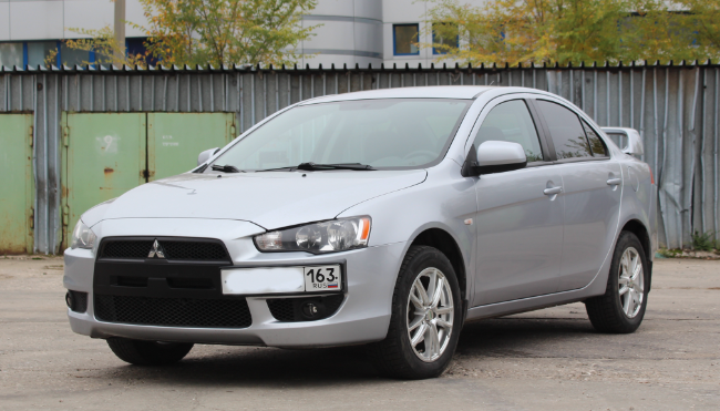 Рамка под номер на передний бампер для Mitsubishi Lancer X (2007-2016) купить недорого с доставкой в Канск