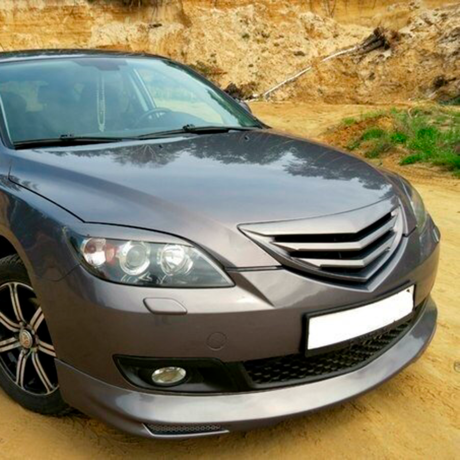 Накладка (юбка) на передний бампер для Mazda 3, хэтчбэк (2003-2009) купить недорого с доставкой в Канск