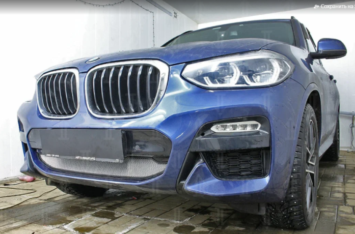 Защита радиатора "Standart" BMW X3 (2017-2021) хром купить недорого с доставкой в Канск