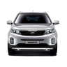 Защита переднего бампера одинарная d63мм (НПС) KIA Sorento (2014-2020 г.в.) купить недорого с доставкой в Канск