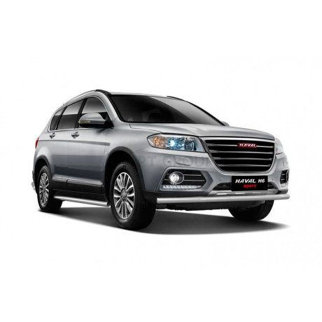 Защита порогов прямая d63мм (НПС) HAVAL H6 (2014-н.в.) купить недорого с доставкой в Канск