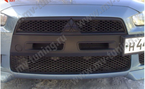 Воздуховоды радиатора в передний бампер (Цельные) var №1 для Mitsubishi Lancer X (2007-2010) купить недорого с доставкой в Канск