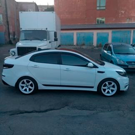 Накладки на пороги KIA RIO III (2014-2017) купить недорого с доставкой в Канск