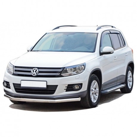 Защита переднего бампера «Труба» (d63,5) для Volkswagen Tiguan (2011-2017)(Окрашенное) купить недорого с доставкой в Канск
