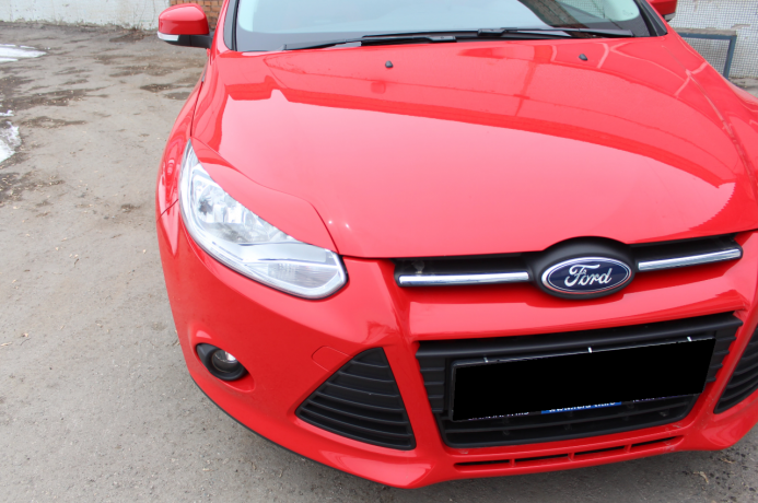 Накладки на фары (реснички) узкие var №2 для Ford Focus 3 (2012-2014) купить недорого с доставкой в Канск