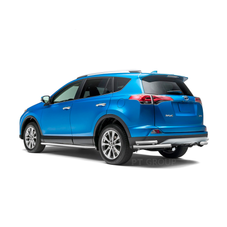Защита порогов с алюм. площадкой d51мм (НПС) Toyota RAV4 (2013-2018 г.в.) купить недорого с доставкой в Канск