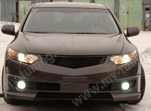 Капот пластиковый "Agressive Sport" var №2 для Honda Accord VIII (2008-2013) купить недорого с доставкой в Канск