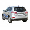 Защита порогов с алюминиевым листом (d63,5) для Hyundai Santa Fe (2010-2012)(Окрашенное) купить недорого с доставкой в Канск