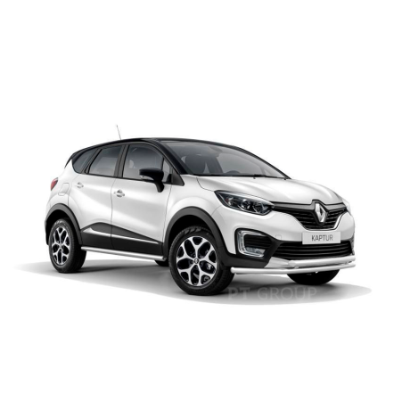 Защита порогов прямая d63мм (НПС) RENAULT Kaptur (2016-н.в.) купить недорого с доставкой в Канск