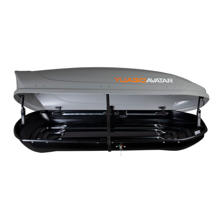 Автобокс YUAGO Avatar (тиснение) (EuroLock), серый, 460л купить недорого с доставкой в Канск