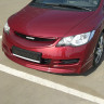 Накладка (юбка) переднего бампера "Mugen Style" для Honda Civic 4d (2006-2009) купить недорого с доставкой в Канск