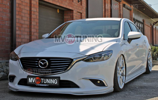 Сплиттер передний под стандартный бампер для Mazda 6 (2013-н.в.) купить недорого с доставкой в Канск