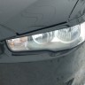 Накладки на фары (реснички) для Mitsubishi Lancer X (2007-2016) купить недорого с доставкой в Канск