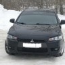 Накладки на фары (реснички) для Mitsubishi Lancer X (2007-2016) купить недорого с доставкой в Канск