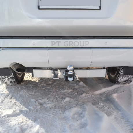 ТСУ /съемный квадрат/ с НЕРЖ накладкой TOYOTA LAND CRUISER 300 2021- / Lexus LX600 2021- купить недорого с доставкой в Канск