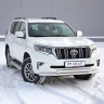Защита переднего бампера двойная d63/63мм (НПС) TOYOTA LAND CRUISER PRADO 150 (2017-н.в.) купить недорого с доставкой в Канск