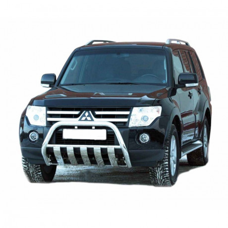 Кенгурин «Плоский» для (d63,5) для Mitsubishi Pajero IV (2006-2011)(Окрашенное) купить недорого с доставкой в Канск