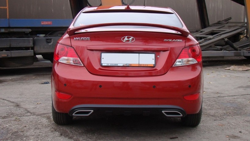 Спойлер высокий для Hyundai Solaris (2010-2016) купить недорого с доставкой в Канск