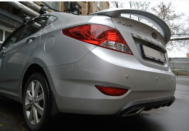 Спойлер высокий для Hyundai Solaris (2010-2016) купить недорого с доставкой в Канск
