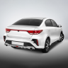 Бампер задний "ROTOR" для Kia Rio (2017-2020) под раздвоенный глушитель купить недорого с доставкой в Канск