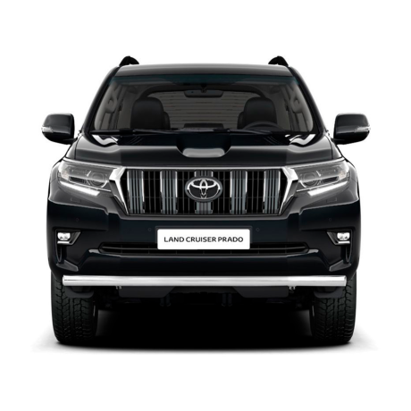 Защита переднего бампера одинарная d63мм (НПС) TOYOTA LAND CRUISER PRADO 150 (2017-н.в.) купить недорого с доставкой в Канск
