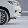 Защита переднего бампера одинарная d63мм (НПС) TOYOTA LAND CRUISER PRADO 150 (2017-н.в.) купить недорого с доставкой в Канск