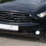 Накладки на фары (реснички) var №1 для Infiniti FX (2nd generation)(2008-2013) купить недорого с доставкой в Канск